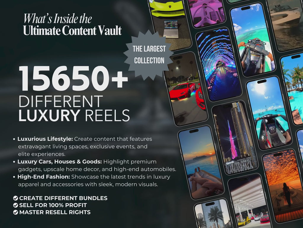 The Ultimate Viral Content Vault: 100,000+ Ready-to-Post & Resell Clips