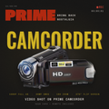 Prime 1080P Portable Digital Camcorder with Rotate Screen, Rechargeable Battery & 32G Card